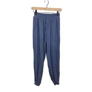 C'isa Medium Lagenlook Drapey Cotton Blue Women's Blue Joggers